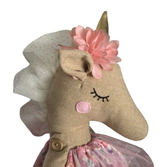 Princess Bedroom Nursery Shelf Sitter 27" Ballerina Unicorn Plush Weighted - Picture 10 of 12